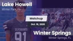 Matchup: Lake Howell High vs. Winter Springs  2020