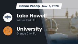 Recap: Lake Howell  vs. University  2020