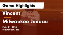 Vincent  vs Milwaukee Juneau  Game Highlights - Feb. 21, 2024