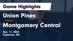 Union Pines  vs Montgomery Central  Game Highlights - Jan. 11, 2023