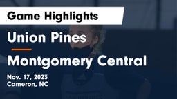 Union Pines  vs Montgomery Central  Game Highlights - Nov. 17, 2023
