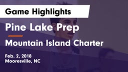 Pine Lake Prep  vs Mountain Island Charter  Game Highlights - Feb. 2, 2018