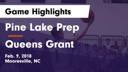 Pine Lake Prep  vs Queens Grant Game Highlights - Feb. 9, 2018