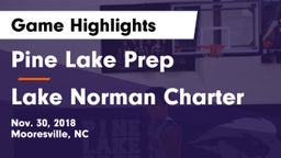 Pine Lake Prep  vs Lake Norman Charter  Game Highlights - Nov. 30, 2018