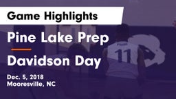 Pine Lake Prep  vs Davidson Day Game Highlights - Dec. 5, 2018