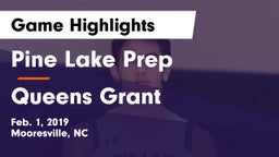 Pine Lake Prep  vs Queens Grant Game Highlights - Feb. 1, 2019