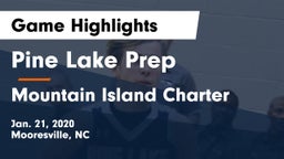 Pine Lake Prep  vs Mountain Island Charter  Game Highlights - Jan. 21, 2020