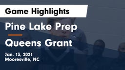 Pine Lake Prep  vs Queens Grant Game Highlights - Jan. 13, 2021