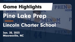 Pine Lake Prep  vs Lincoln Charter School Game Highlights - Jan. 20, 2023