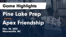 Pine Lake Prep  vs Apex Friendship  Game Highlights - Dec. 28, 2023