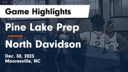 Pine Lake Prep  vs North Davidson  Game Highlights - Dec. 30, 2023