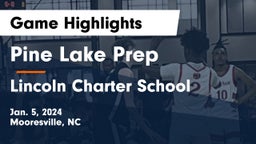 Pine Lake Prep  vs Lincoln Charter School Game Highlights - Jan. 5, 2024