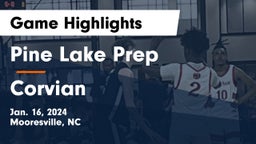 Pine Lake Prep  vs Corvian Game Highlights - Jan. 16, 2024