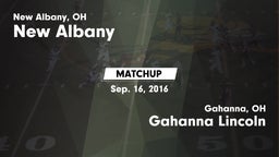 Matchup: New Albany High vs. Gahanna Lincoln  2016