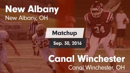 Matchup: New Albany High vs. Canal Winchester  2016