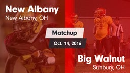 Matchup: New Albany High vs. Big Walnut  2016