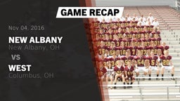 Recap: New Albany  vs. West  2016