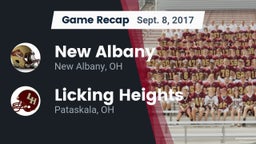 Recap: New Albany  vs. Licking Heights  2017