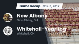 Recap: New Albany  vs. Whitehall-Yearling  2017
