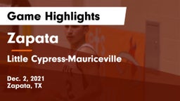 Zapata  vs Little Cypress-Mauriceville  Game Highlights - Dec. 2, 2021