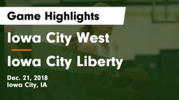Iowa City West vs Iowa City Liberty  Game Highlights - Dec. 21, 2018