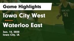 Iowa City West vs Waterloo East  Game Highlights - Jan. 14, 2020