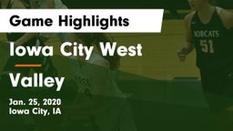 Iowa City West vs Valley  Game Highlights - Jan. 25, 2020