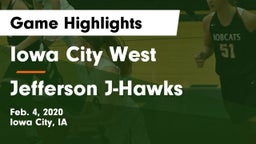 Iowa City West vs Jefferson  J-Hawks Game Highlights - Feb. 4, 2020