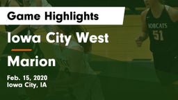 Iowa City West vs Marion  Game Highlights - Feb. 15, 2020
