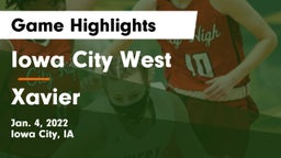 Iowa City West vs Xavier  Game Highlights - Jan. 4, 2022