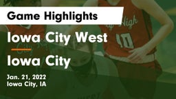 Iowa City West vs Iowa City  Game Highlights - Jan. 21, 2022