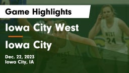 Iowa City West vs Iowa City  Game Highlights - Dec. 22, 2023