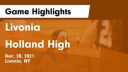 Livonia  vs Holland High Game Highlights - Dec. 28, 2021