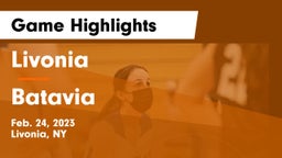 Livonia  vs Batavia Game Highlights - Feb. 24, 2023