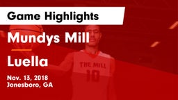 Mundys Mill  vs Luella  Game Highlights - Nov. 13, 2018