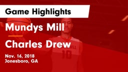 Mundys Mill  vs Charles Drew  Game Highlights - Nov. 16, 2018