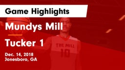 Mundys Mill  vs Tucker 1 Game Highlights - Dec. 14, 2018