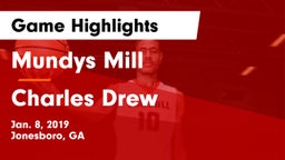 Mundys Mill  vs Charles Drew  Game Highlights - Jan. 8, 2019