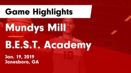 Mundys Mill  vs B.E.S.T. Academy  Game Highlights - Jan. 19, 2019