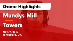 Mundys Mill  vs Towers  Game Highlights - Nov. 9, 2019