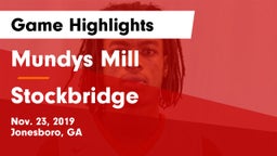 Mundys Mill  vs Stockbridge  Game Highlights - Nov. 23, 2019