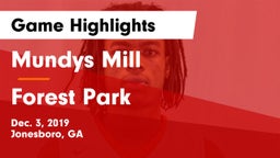 Mundys Mill  vs Forest Park  Game Highlights - Dec. 3, 2019