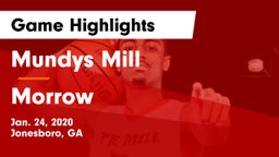 Mundys Mill  vs Morrow  Game Highlights - Jan. 24, 2020