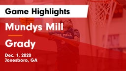 Mundys Mill  vs Grady  Game Highlights - Dec. 1, 2020