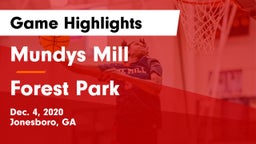Mundys Mill  vs Forest Park  Game Highlights - Dec. 4, 2020