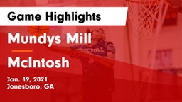 Mundys Mill  vs McIntosh  Game Highlights - Jan. 19, 2021