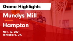Mundys Mill  vs Hampton  Game Highlights - Nov. 12, 2021