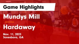 Mundys Mill  vs Hardaway  Game Highlights - Nov. 11, 2023