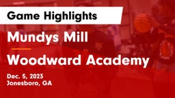 Mundys Mill  vs Woodward Academy Game Highlights - Dec. 5, 2023