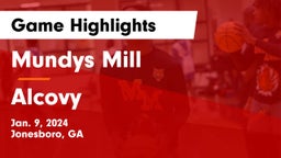 Mundys Mill  vs Alcovy  Game Highlights - Jan. 9, 2024